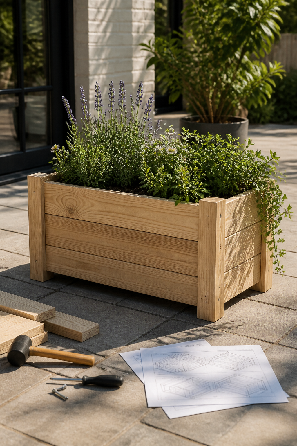 Weekend woodworking planter project